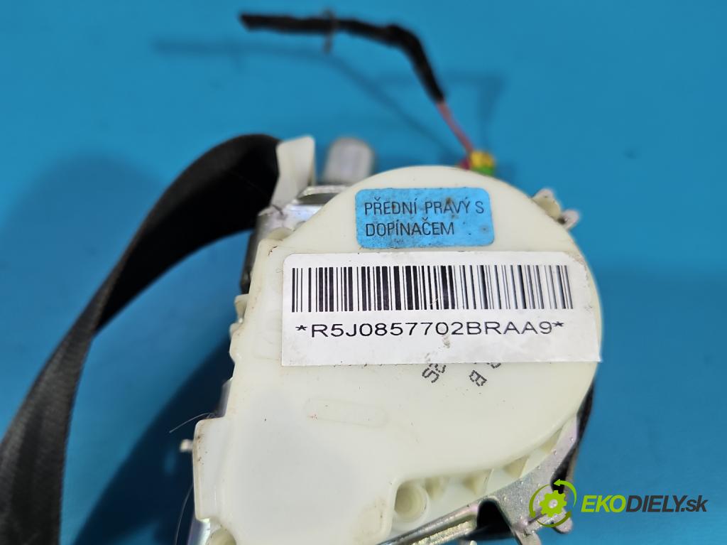 Skoda Fabia II 2007-2014 1.4 16V 86 hp manual 63 kW 1390 cm3 5- stěna bezpečnost přední pravý 5J0857702B
