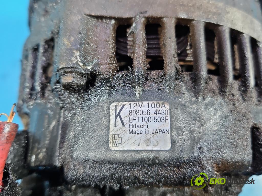 Opel Meriva A 2002-2010 1.7 cdti 101 HP manual 74 kW 1686 cm3 5- Alternator 898056-4430 (Alternátor)