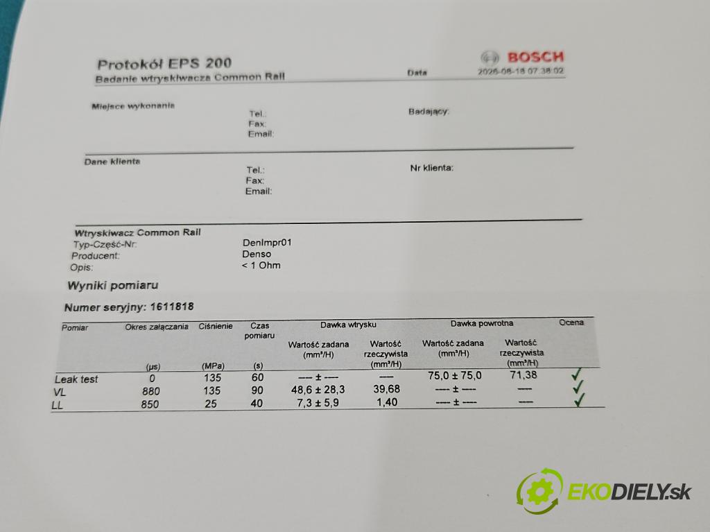Opel Meriva A 2002-2010 1.7 cdti 101 hp manual 74 kW 1686 cm3 5- vstřikovač diesel 897313-8612