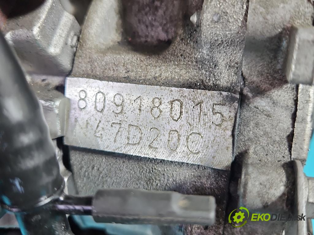 Bmw 1 F20 2011-2019 2.0d 184hp manual 135 kW 1995 cm3 5- motor diesla N47D20C