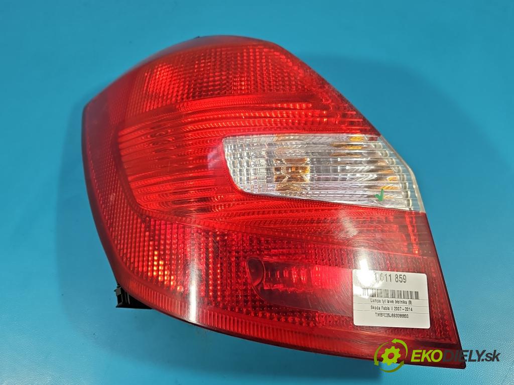 Skoda Fabia II 2007-2014 1.4 16V 86 HP manual 63 kW 1390 cm3 5- svetlo / reflektor zadné ľavé blatník 5J6945095