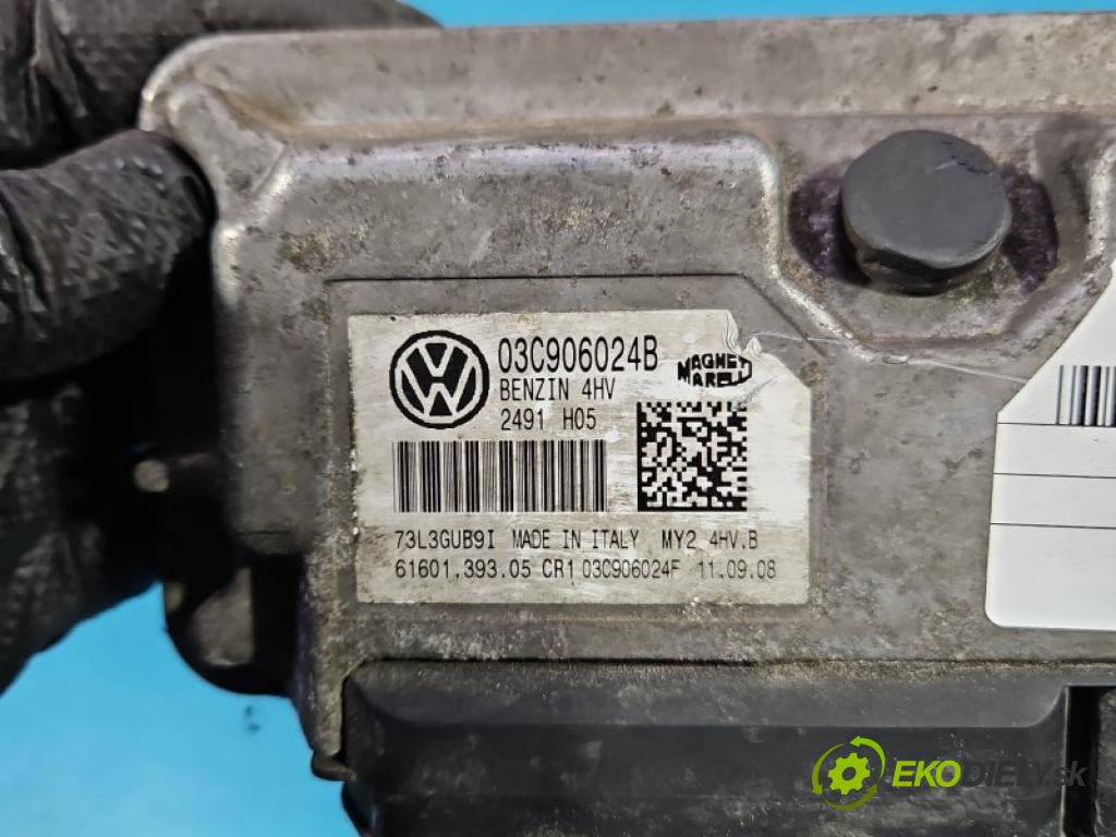 Skoda Fabia II 2007-2014 1.4 16V 86 hp manual 63 kW 1390 cm3 5- řídící jednotka motoru 03C906024B