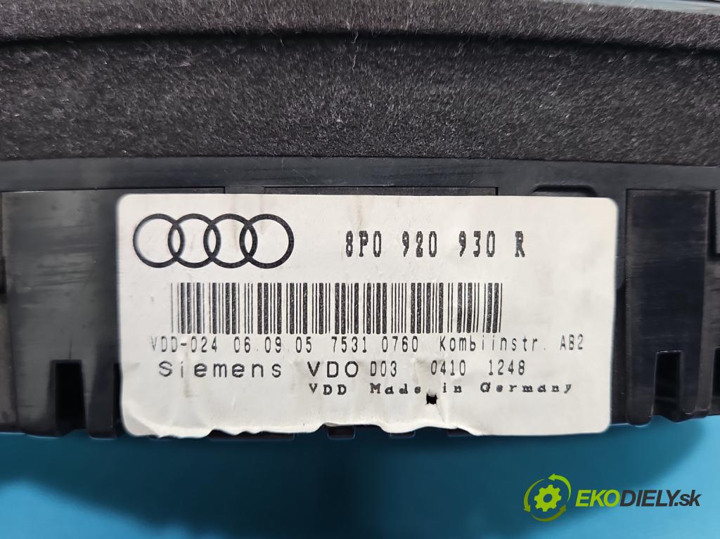 Audi A3 8P 2003-2012 2.0 TDi 140 hp manual 103 kW 1968 cm3 5- Přístrojová deska 8P0920930R (Přístrojová deska)