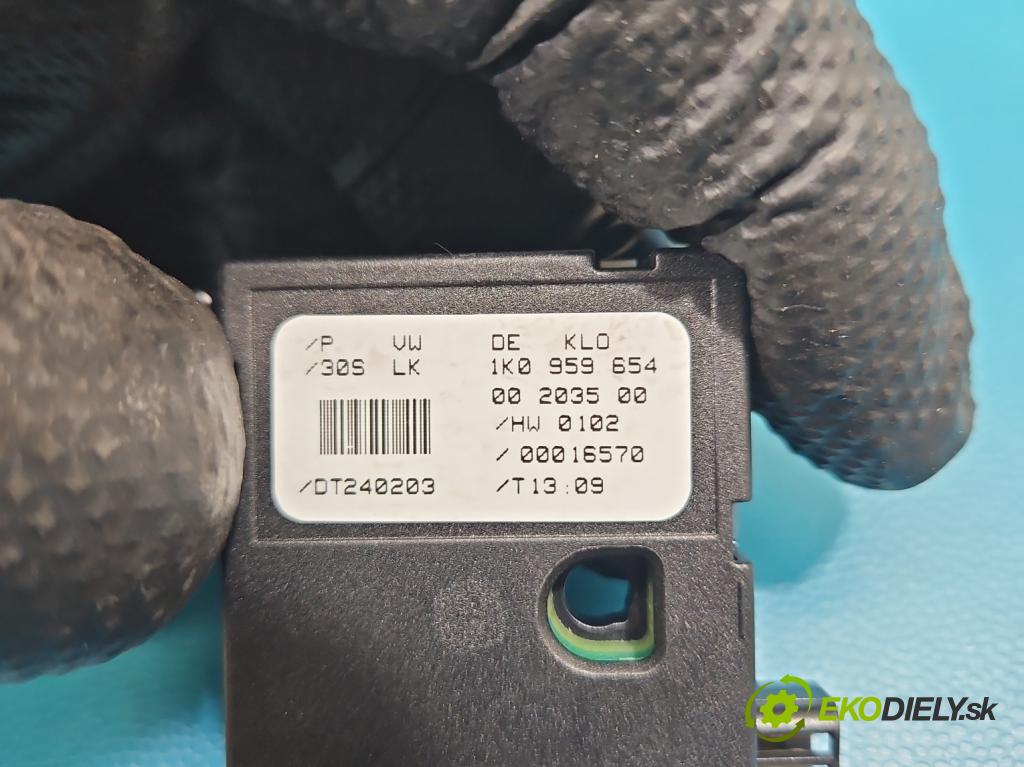 Vw Touran I 2003-2015 1.6 fsi 116 HP manual 85 kW 1598 cm3 5- snímač uhla otočenie: 1K0959654