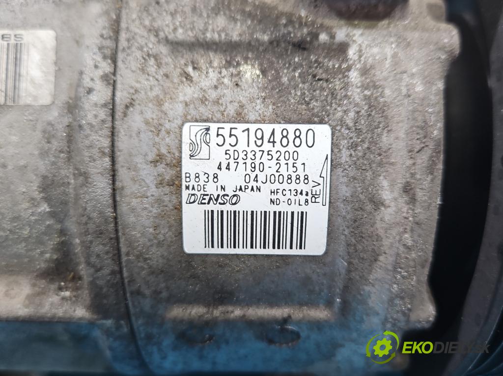 Fiat Linea 1.4 8v 77 hp manual 57 kW 1368 cm3 4- Kompresor: klíma 55194880 (Kompresor klimatizace)