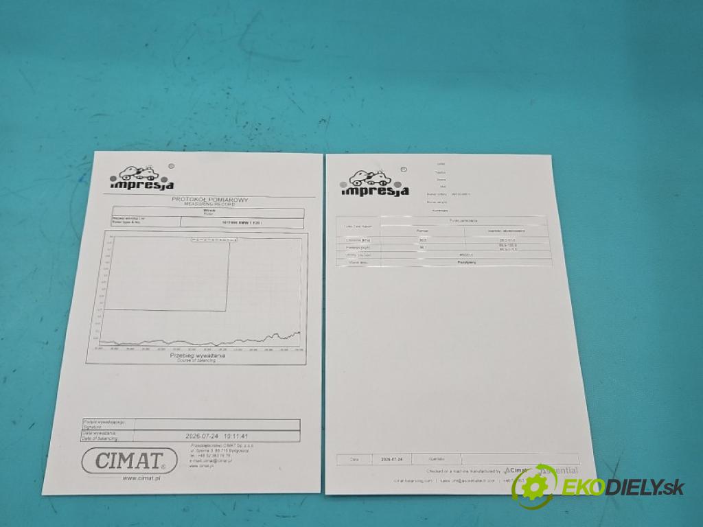 Bmw 1 F20 2011-2019 2.0d 184hp manual 135 kW 1995 cm3 5- turbodúchadlo, turbo repasovaná 49335-00610