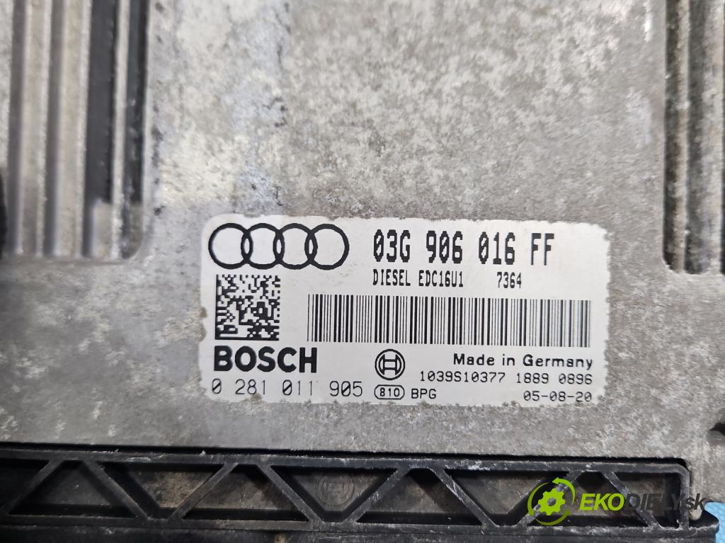 Audi A3 8P 2003-2012 2.0 TDi 140 HP manual 103 kW 1968 cm3 5- riadiaca jednotka motora 03G906016FF