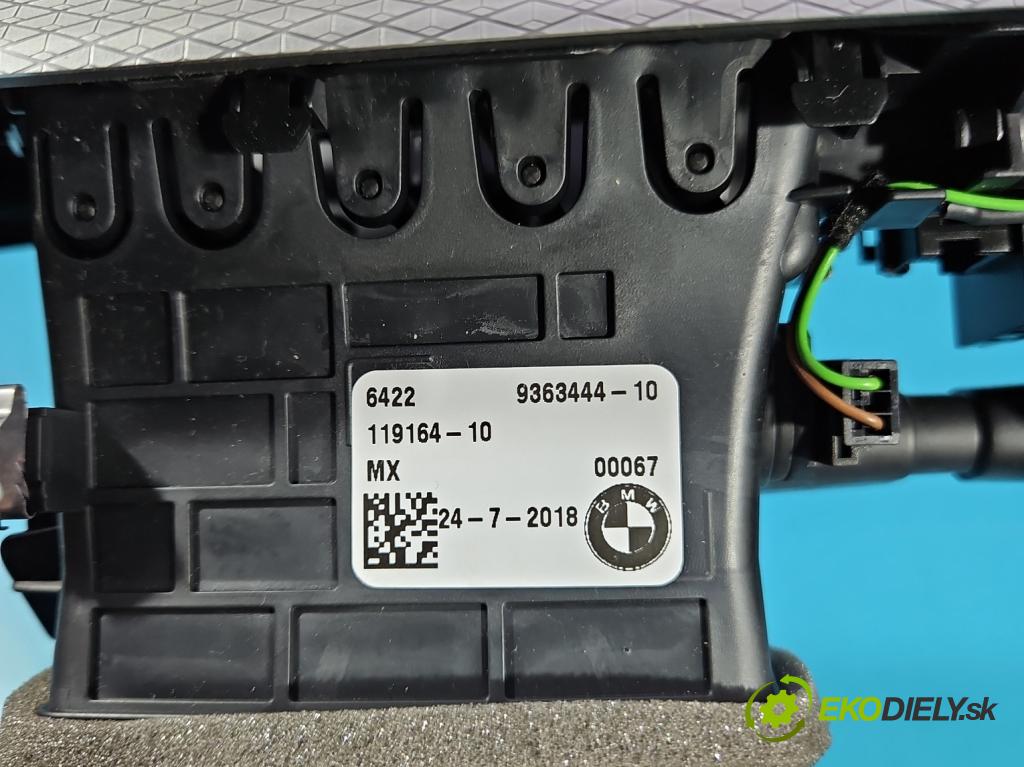Bmw X3 G01 2017-2024 2.0d 190 HP automatic 140 kW 1995 cm3 5- Mřížka: kúrenia stredová 9363444-10 (Mriežka kúrenia (fukár))
