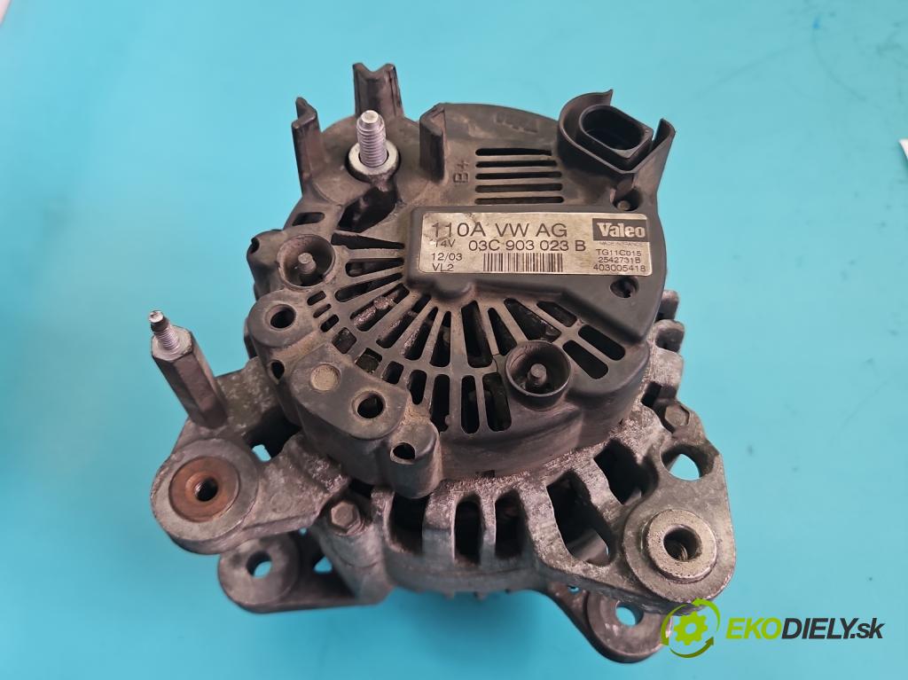 Vw Touran I 2003-2015 1.6 fsi 116 HP manual 85 kW 1598 cm3 5- Alternator 03C903023B (Alternátor)
