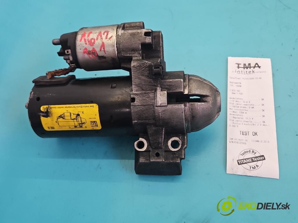 Bmw 1 F20 2011-2019 2.0d 184 hp manual 135 kW 1995 cm3 5- startér: 8515795 (Startér)