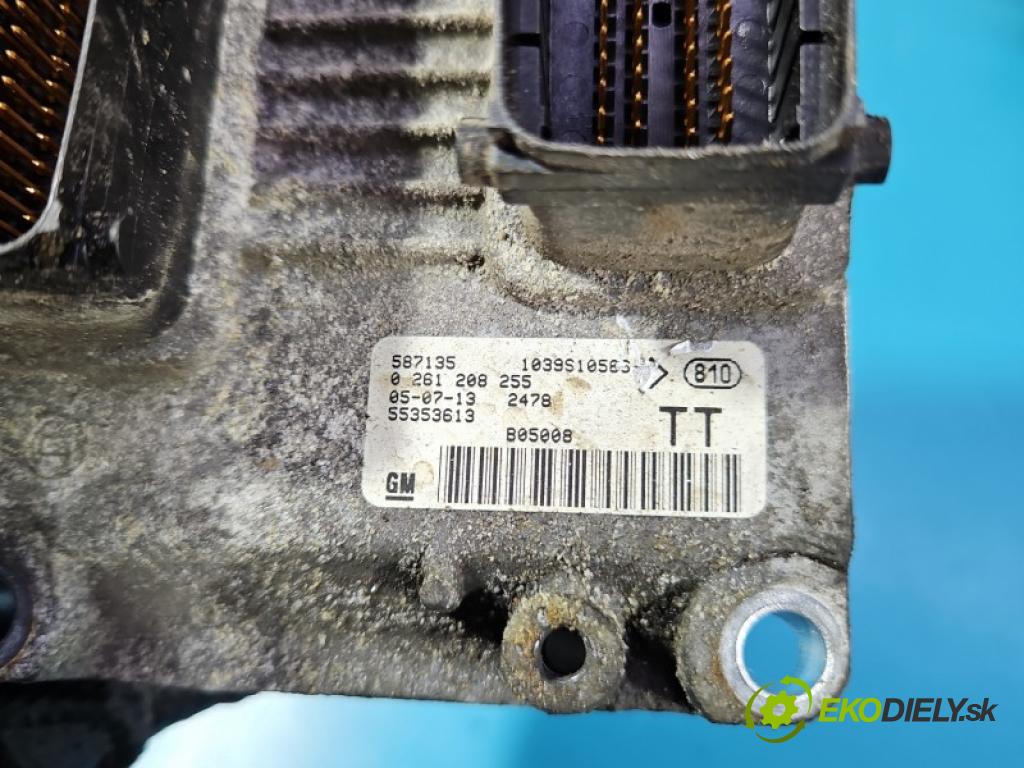 Opel Meriva A 2002-2010 1.4 16V 90 hp manual 66 kW 1364 cm3 5- řídící jednotka motoru 0261208255