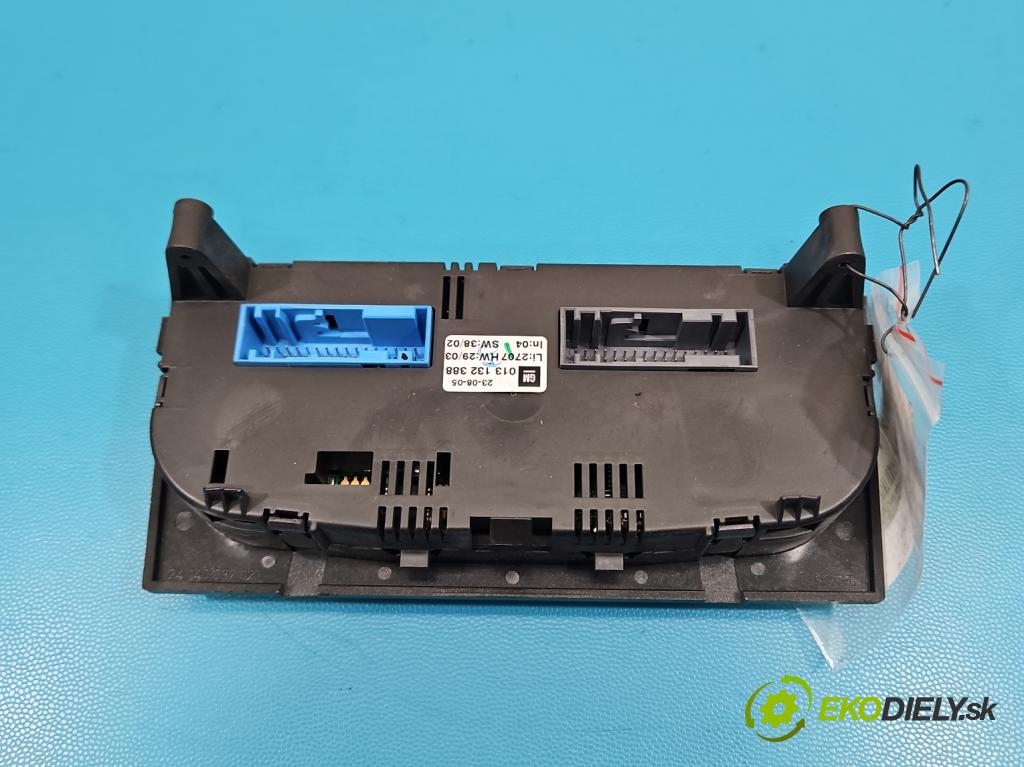 Opel Meriva A 2002-2010 1.4 16V 90 HP manual 66 kW 1364 cm3 5- panel kúrenia 013132388