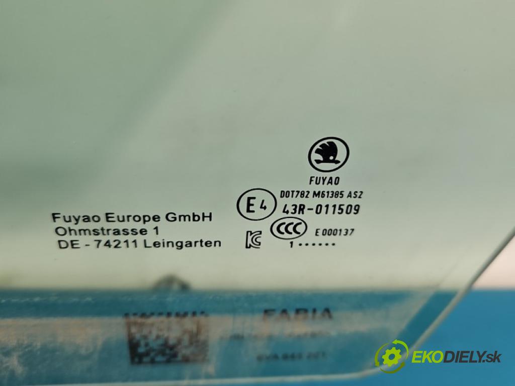 Skoda Fabia IV 2021- 1.0 tsi 110 hp manual 81 kW 999 cm3 5- sklo dveře přední levé