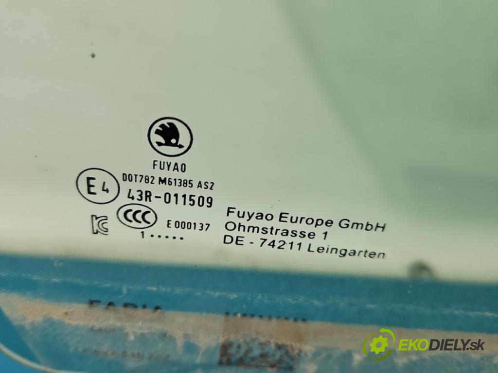 Skoda Fabia IV 2021- 1.0 tsi 110 hp manual 81 kW 999 cm3 5- sklo dveře přední pravé