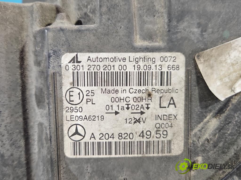 Mercedes C W204 2007-2014 2.2 CDI 136 HP automatic 100 kW 2148 cm3 4- Reflektor: ľavý A2048204959 (Kľučka dverí ostatné)