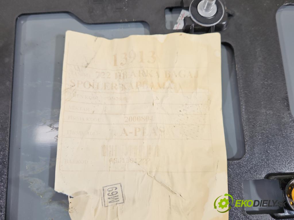 Fiat Tipo II 2015- 1.4 T 120 hp manual 88 kW 1368 cm3 5- spoiler 735625064 (Spoiler)