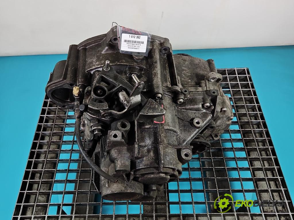 Audi A3 8P 2003-2012 2.0 TDi 140 hp manual 103 kW 1968 cm3 5- převodovka stupňová manual KNS