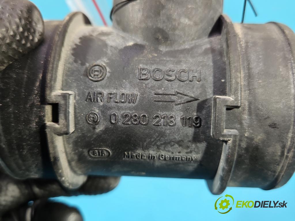 Opel Meriva A 2002-2010 1.4 16V 90 hp manual 66 kW 1364 cm3 5- váha vzduchu 0280218119 (Snímač hmotnosti vzduchu)