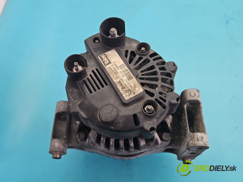 Fiat Punto Grande 1.3d 75 hp manual 55 kW 1248 cm3 3- Alternator 51718499 (Alternátor)