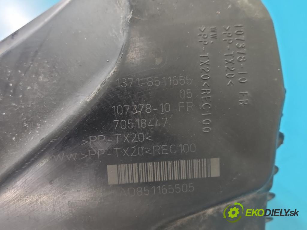 Bmw 1 F20 2011-2019 2.0d 184hp manual 135 kW 1995 cm3 5- obal filtra vzduchu 8511655 (Obal vzduchového filtra)