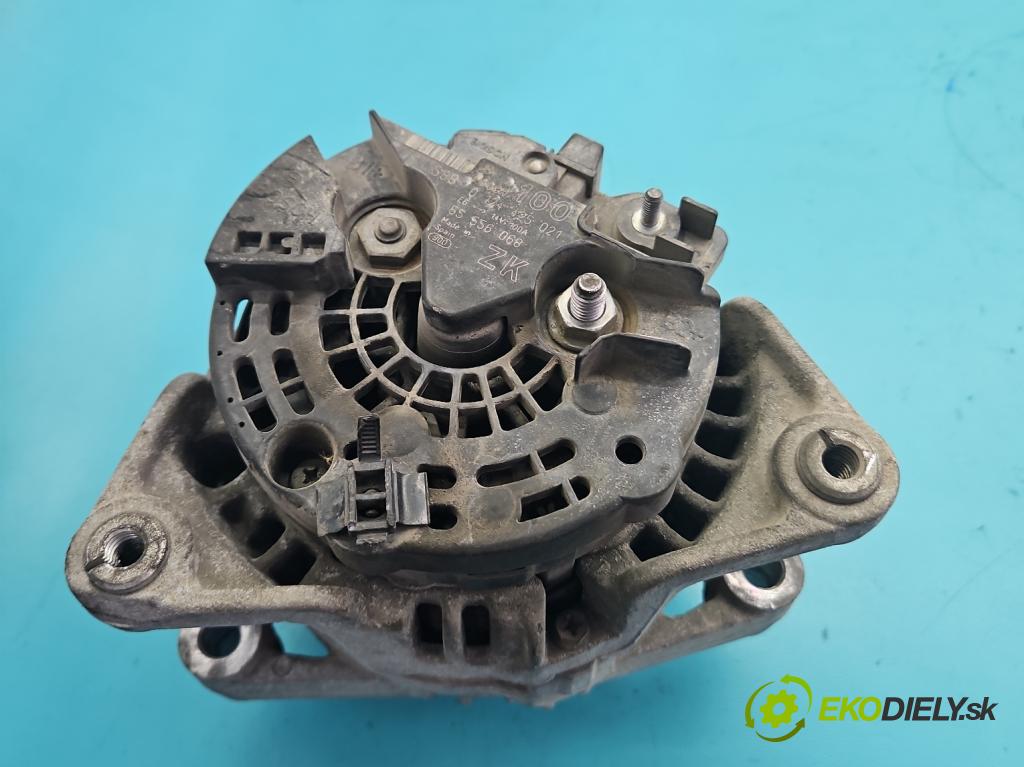 Opel Meriva A 2002-2010 1.4 16V 90 hp manual 66 kW 1364 cm3 5- Alternator 0124425021 (Alternátor)