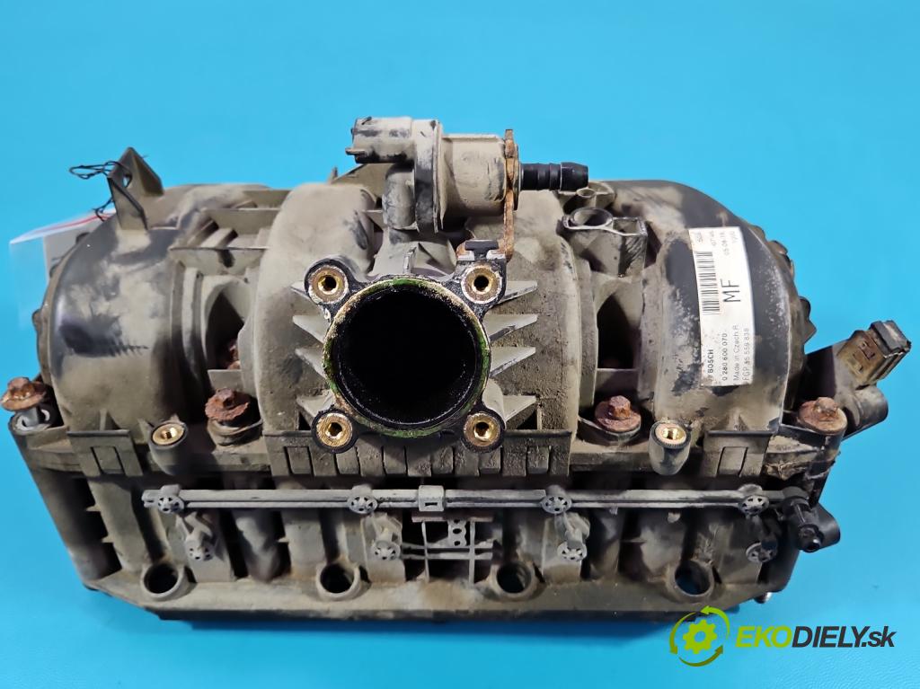 Opel Meriva A 2002-2010 1.4 16V 90 HP manual 66 kW 1364 cm3 5- zvod nasávací 0280600070 (Sacie potrubie)