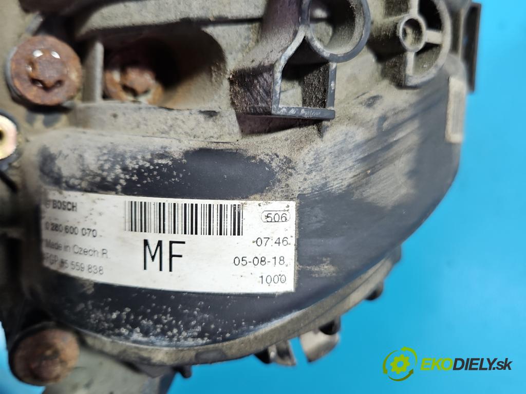 Opel Meriva A 2002-2010 1.4 16V 90 HP manual 66 kW 1364 cm3 5- zvod nasávací 0280600070 (Sacie potrubie)