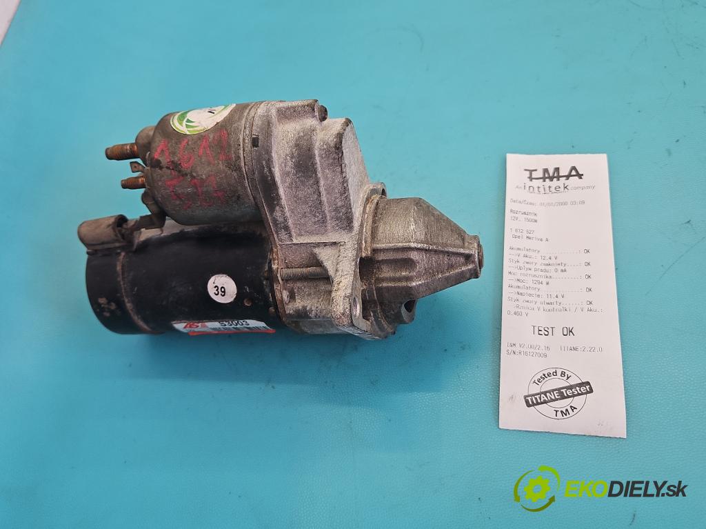 Opel Meriva A 2002-2010 1.4 16V 90 hp manual 66 kW 1364 cm3 5- startér:  (Startér)