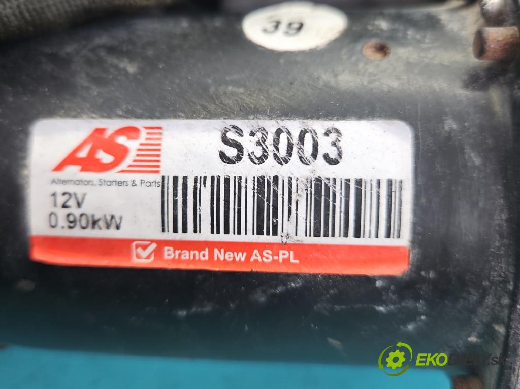 Opel Meriva A 2002-2010 1.4 16V 90 hp manual 66 kW 1364 cm3 5- startér:  (Startér)