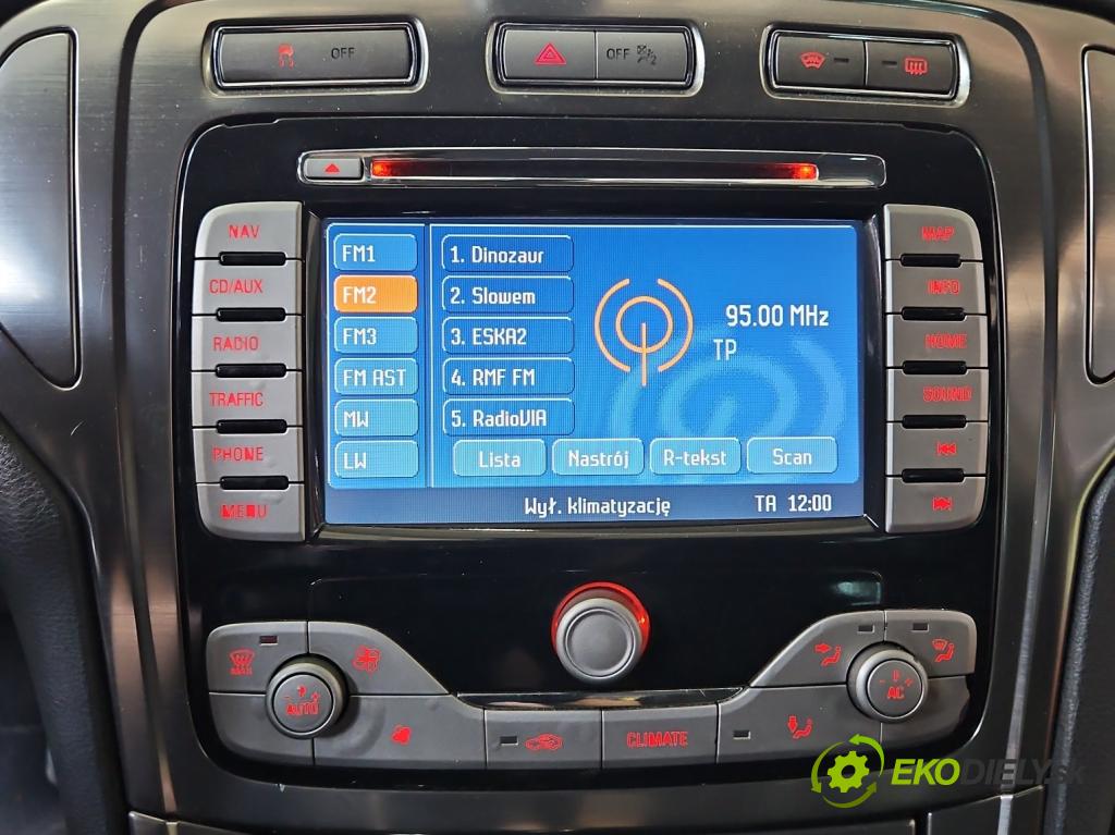 Ford Mondeo Mk4 2007-2014 2.0 tdci 140 hp manual 103 kW 1997 cm3 5- Radio továrna: 8S7T-18K931-BB