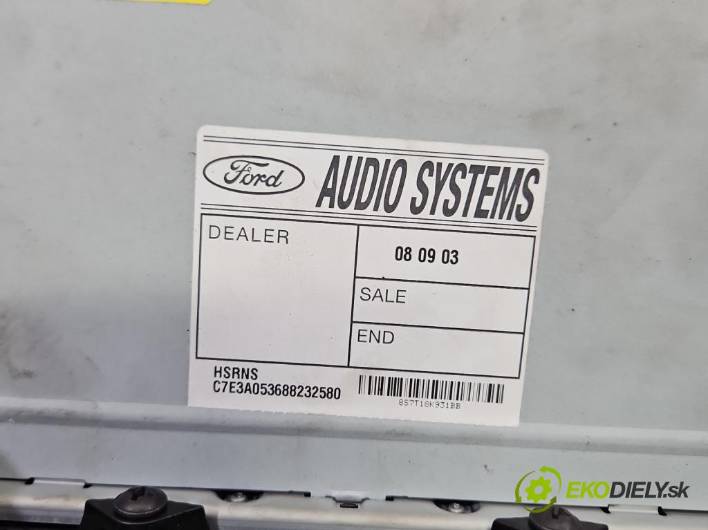 Ford Mondeo Mk4 2007-2014 2.0 tdci 140 hp manual 103 kW 1997 cm3 5- Radio továrna: 8S7T-18K931-BB