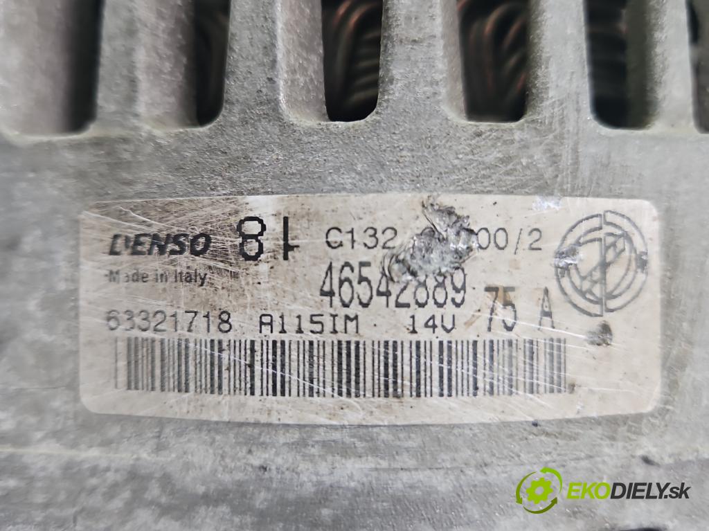 Fiat Punto II 1999-2010 1.2 16V 80 HP manual 59 kW 1242 cm3 3- Alternator 46542889 (Alternátor)