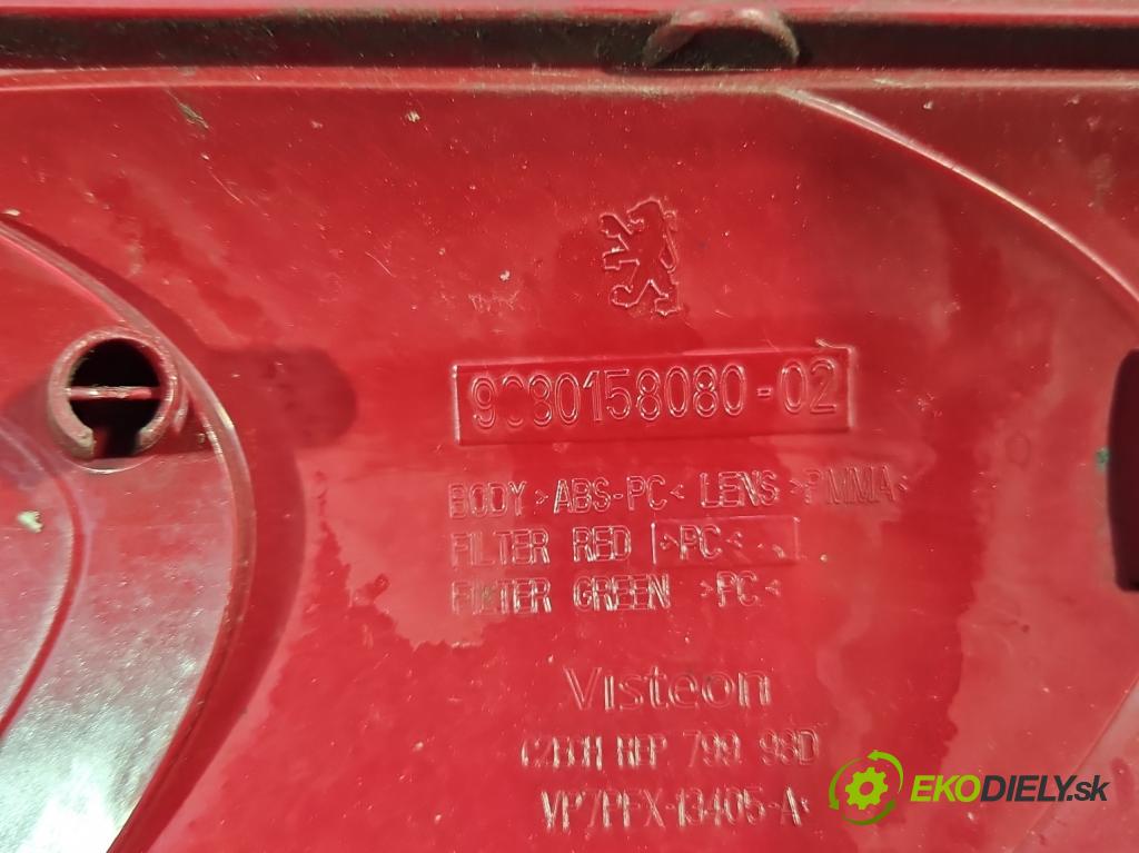 Peugeot 207 1.6 16V 120 hp manual 88 kW 1600 cm3 5- světlo zadní levé blatník: 9680158080