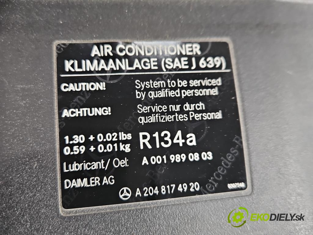 Mercedes C W204 2007-2014 2.2 CDI 136hp automatic 100 kW 2148 cm3 4- kryt plastová A2045001455