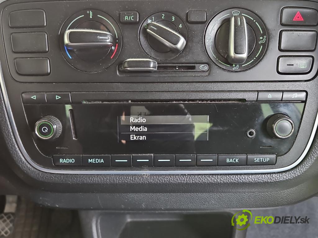 Skoda Citigo 2011-2019 1.0 MPI 60 HP manual 44 kW 999 cm3 3- Radio originál 1ST035867B