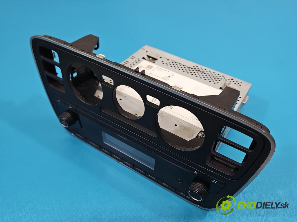 Skoda Citigo 2011-2019 1.0 MPI 60 HP manual 44 kW 999 cm3 3- Radio originál 1ST035867B