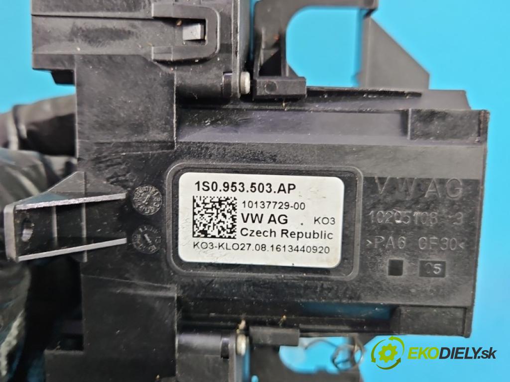 Skoda Citigo 2011-2019 1.0 MPI 60 hp manual 44 kW 999 cm3 3- Přepínač sdružený 1S0953503AP (Páčky pod volantem)