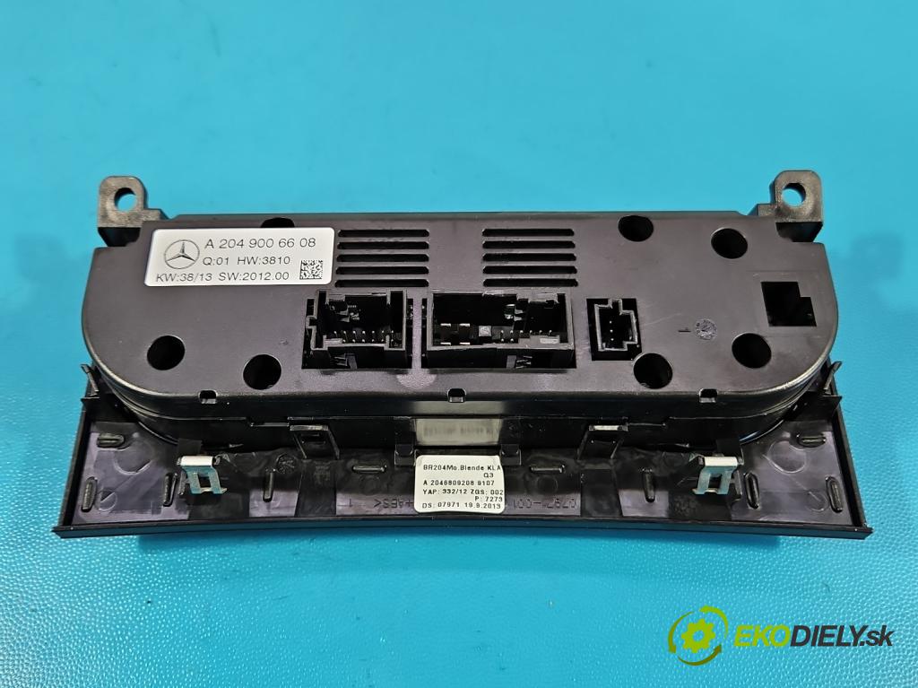 Mercedes C W204 2007-2014 2.2 CDI 136 HP automatic 100 kW 2148 cm3 4- panel kúrenia A2046809208