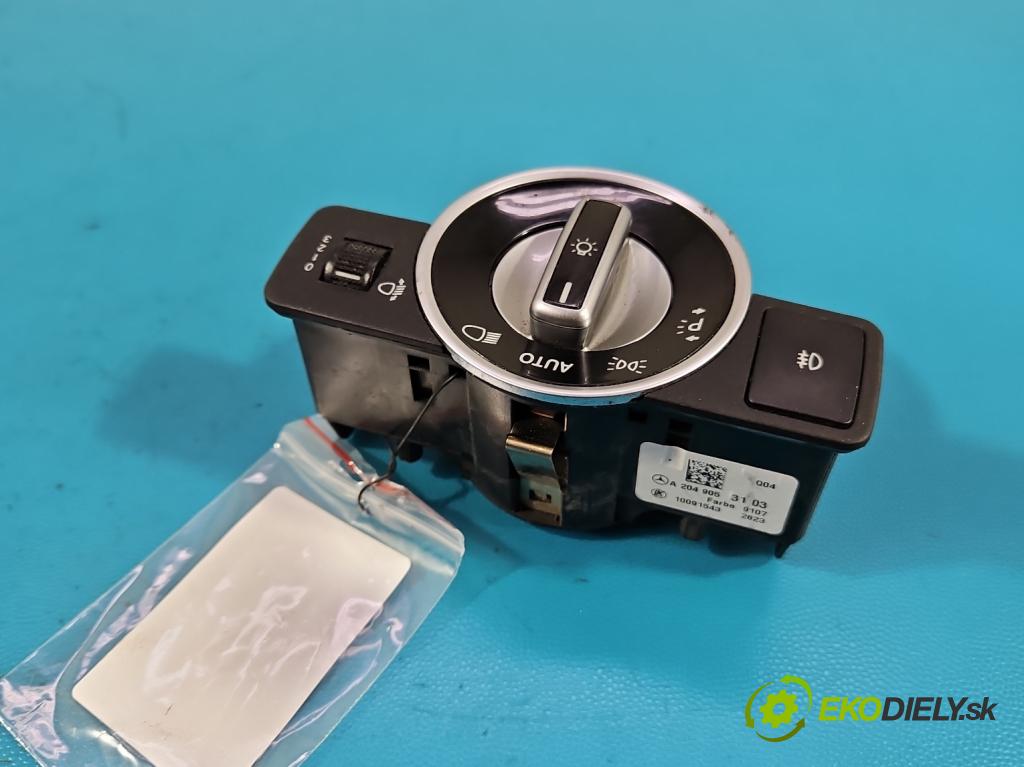 Mercedes C W204 2007-2014 2.2 CDI 136hp automatic 100 kW 2148 cm3 4- Přepínač světel na deska: A2049053103