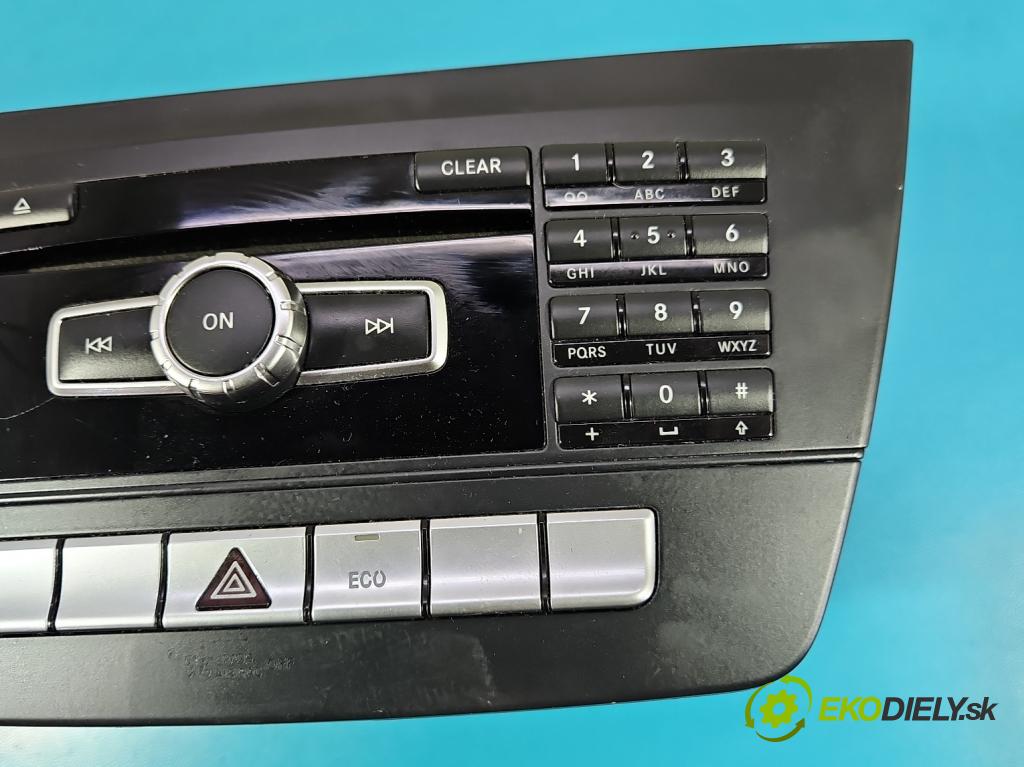 Mercedes C W204 2007-2014 2.2 CDI 136hp automatic 100 kW 2148 cm3 4- Radio továrna: A2049001813