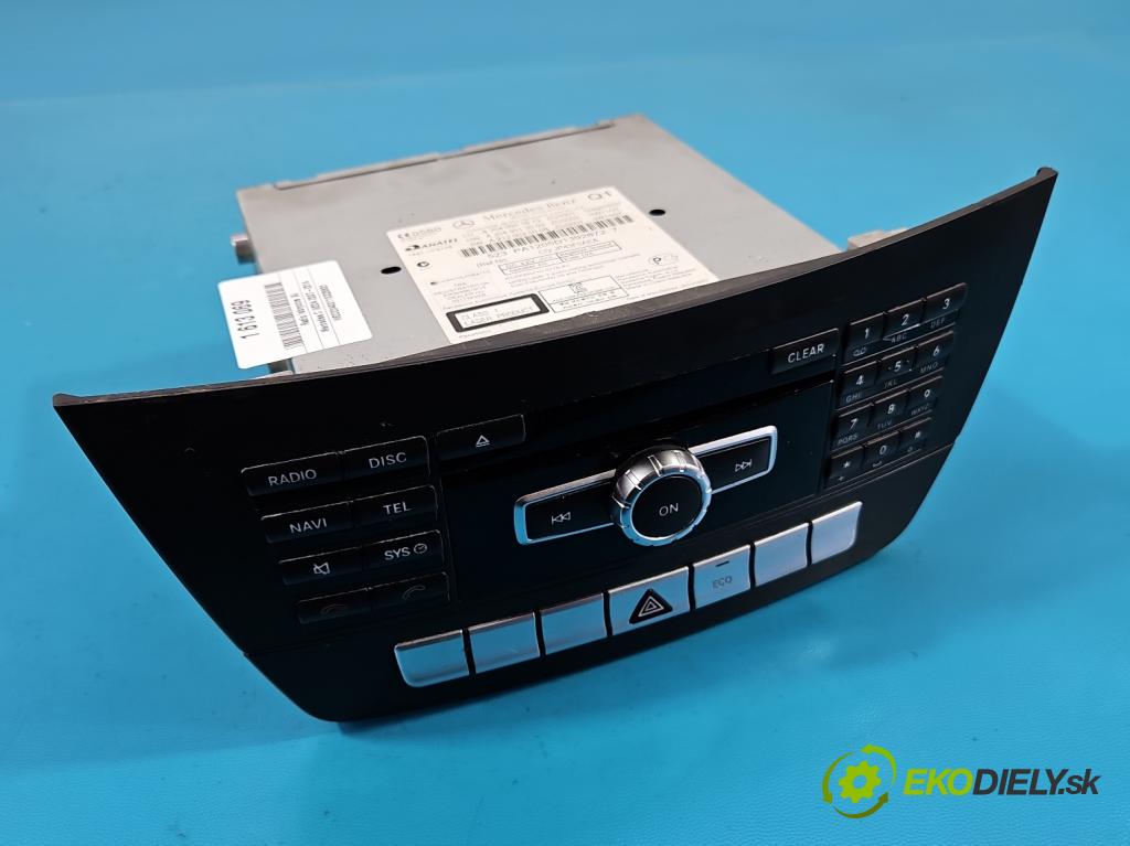 Mercedes C W204 2007-2014 2.2 CDI 136hp automatic 100 kW 2148 cm3 4- Radio továrna: A2049001813