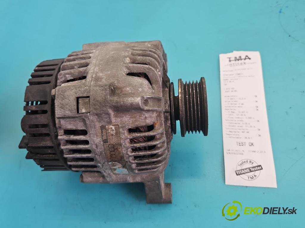 Audi A4 B5 1994-2001 1.6 8V 101 hp manual 74 kW 1595 cm3 4- Alternator 06B903016E (Alternátor)
