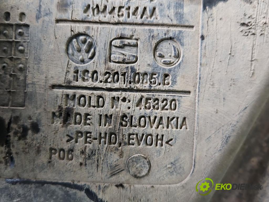 Skoda Citigo 2011-2019 1.0 MPI 60 hp manual 44 kW 999 cm3 3- Nádrž: paliva 1S0201021AN (Palivová nádrž)