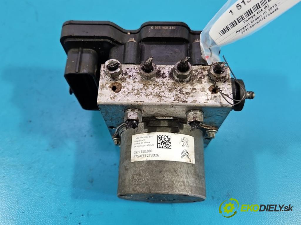 Peugeot Expert III 2016- 1.6 hdi 116 HP manual 85 kW 1560 cm3 5- čerpadlo abs 0265956240 (Pumpa ABS)