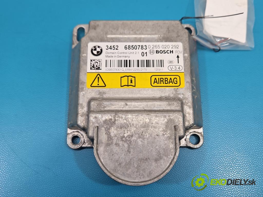 Bmw 5 F10 2010-2017 2.0d 218 hp automatic 160 kW 1995 cm3 5- řídící jednotka polštáře: 0265020292