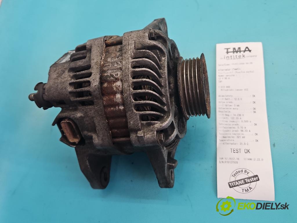 Mitsubishi Lancer VII 2001-2013 1.6 16V 98 hp manual 72 kW 1584 cm3 4- Alternator  (Alternátor)