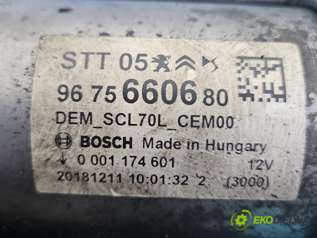 Peugeot Expert III 2016- 1.6 hdi 116 hp manual 85 kW 1560 cm3 5- startér: 9675660680 (Startér)