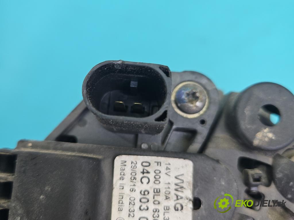 Skoda Citigo 2011-2019 1.0 MPI 60 hp manual 44 kW 999 cm3 3- Alternator 04C903023B (Alternátor)