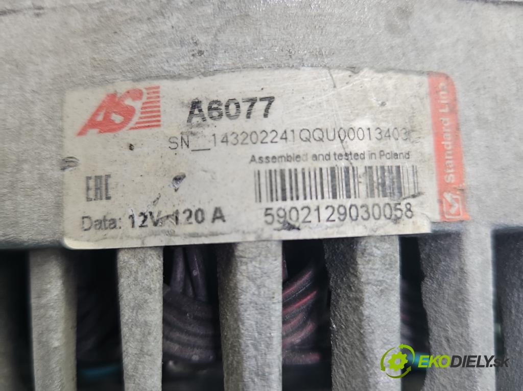 Fiat Punto Grande 1.2 8V 69KM manual 51 kW 1242 cm3 3- Alternator  (Alternátor)