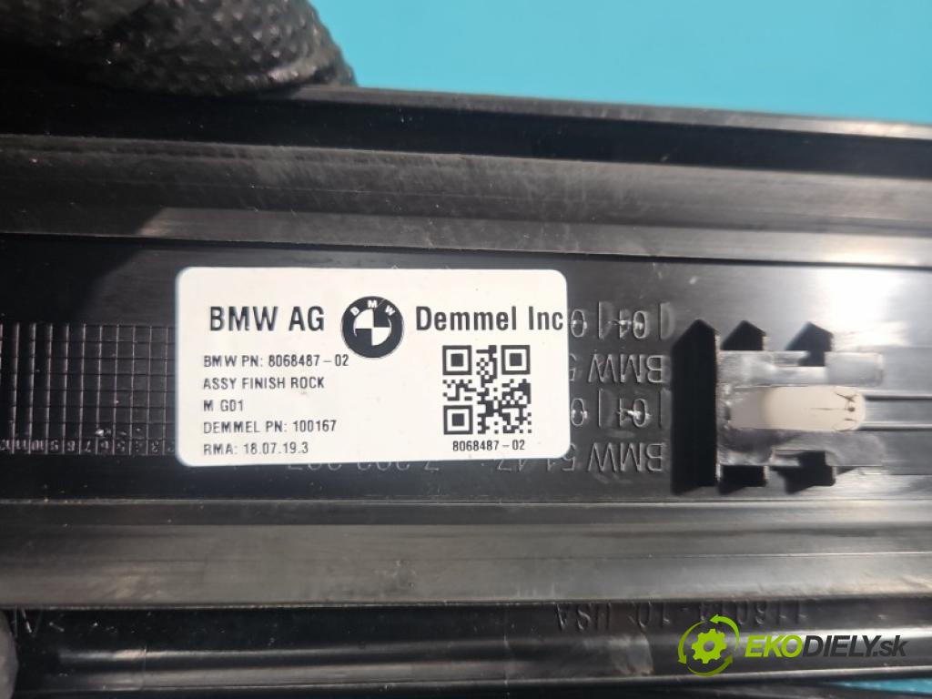 Bmw X3 G01 2017-2024 2.0d 190 HP automatic 140 kW 1995 cm3 5- lišta práh: ľavé 8068487 (Lišta prahová)